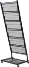 vidaXL Tijdschriftenrek zwart 47,5x43x133 cm A4