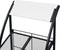 vidaXL - Tijdschriftenrek - zwart - en - wit - 47x40x134 - cm - A4