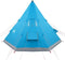 vidaXL - Tipitent - 4-persoons - waterdicht - blauw