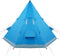 vidaXL - Tipitent - 4-persoons - waterdicht - blauw