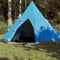 vidaXL - Tipitent - 4-persoons - waterdicht - blauw