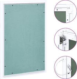 vidaXL - Toegangspaneel - met - aluminium - frame - en - gipsplaat - 300x600 - mm