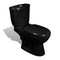 vidaXL - Toilet - met - stortbak - zwart