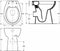 vidaXL - Toilet - verhoogd - 7 - cm - soft-close - randloos - keramiek - wit