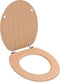 vidaXL - Toiletbril - met - deksel - bamboe - MDF