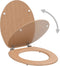 vidaXL - Toiletbril - met - deksel - bamboe - MDF