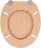 vidaXL - Toiletbril - met - deksel - bamboe - MDF