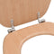 vidaXL - Toiletbril - met - deksel - bamboe - MDF