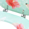 vidaXL - Toiletbril - met - deksel - flamingo - MDF