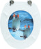 vidaXL - Toiletbril - met - deksel - pinguïn - MDF