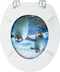 vidaXL - Toiletbril - met - deksel - pinguïn - MDF