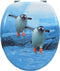 vidaXL - Toiletbril - met - deksel - pinguïn - MDF