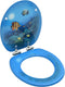 vidaXL - Toiletbril - met - deksel - savanne - MDF