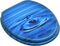 vidaXL - Toiletbril - met - deksel - waterdruppel - MDF - blauw