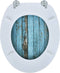 vidaXL - Toiletbril - met - MDF - houten - ontwerp