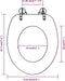 vidaXL - Toiletbril - met - MDF - houten - ontwerp