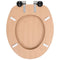 vidaXL - Toiletbril - met - soft-close - deksel - bamboe - MDF