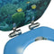vidaXL - Toiletbril - met - soft-close - deksel - diepzee - MDF