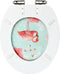 vidaXL - Toiletbril - met - soft-close - deksel - flamingo - MDF