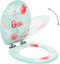 vidaXL - Toiletbril - met - soft-close - deksel - flamingo - MDF