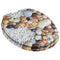 vidaXL - Toiletbril - met - soft-close - deksel - kiezelstenen - MDF