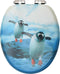 vidaXL - Toiletbril - met - soft-close - deksel - pinguïn - MDF