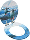 vidaXL - Toiletbril - met - soft-close - deksel - pinguïn - MDF