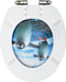 vidaXL - Toiletbril - met - soft-close - deksel - pinguïn - MDF