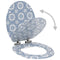 vidaXL - Toiletbril - met - soft-close - deksel - porselein - MDF