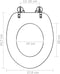 vidaXL - Toiletbril - met - soft-close - deksel - savanne - MDF