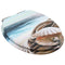 vidaXL - Toiletbril - met - soft-close - deksel - schelp - MDF