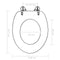 vidaXL - Toiletbril - met - soft-close - deksel - schelp - MDF