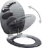 vidaXL - Toiletbril - met - soft-close - deksel - stenen - MDF