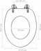 vidaXL - Toiletbril - met - soft-close - deksel - waterdruppel - MDF - groen
