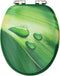 vidaXL - Toiletbril - met - soft-close - deksel - waterdruppel - MDF - groen