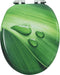 vidaXL - Toiletbril - met - soft-close - deksel - waterdruppel - MDF - groen
