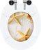 vidaXL - Toiletbril - met - soft-close - deksel - zeester - MDF