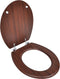 vidaXL - Toiletbril - simpel - ontwerp - MDF - bruin