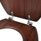 vidaXL - Toiletbril - simpel - ontwerp - MDF - bruin