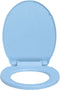 vidaXL - Toiletbril - soft-close - en - quick-release - ovaal - blauw