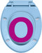 vidaXL - Toiletbril - soft-close - en - quick-release - ovaal - blauw