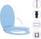 vidaXL - Toiletbril - soft-close - en - quick-release - ovaal - blauw