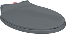 vidaXL - Toiletbril - soft-close - en - quick-release - ovaal - grijs