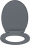 vidaXL - Toiletbril - soft-close - en - quick-release - ovaal - grijs