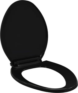 vidaXL - Toiletbril - soft-close - met - quick-release - ontwerp - zwart
