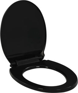 vidaXL - Toiletbril - soft-close - met - quick-release - ontwerp - zwart