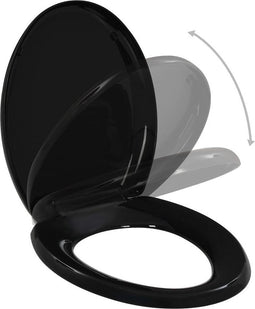 vidaXL - Toiletbril - soft-close - met - quick-release - ontwerp - zwart