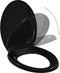 vidaXL - Toiletbril - soft-close - met - quick-release - ontwerp - zwart