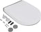 vidaXL - Toiletbril - soft-close - met - quick-release - ontwerp - zwart