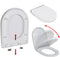 vidaXL - Toiletbril - soft-close - met - quick-release - ontwerp - zwart